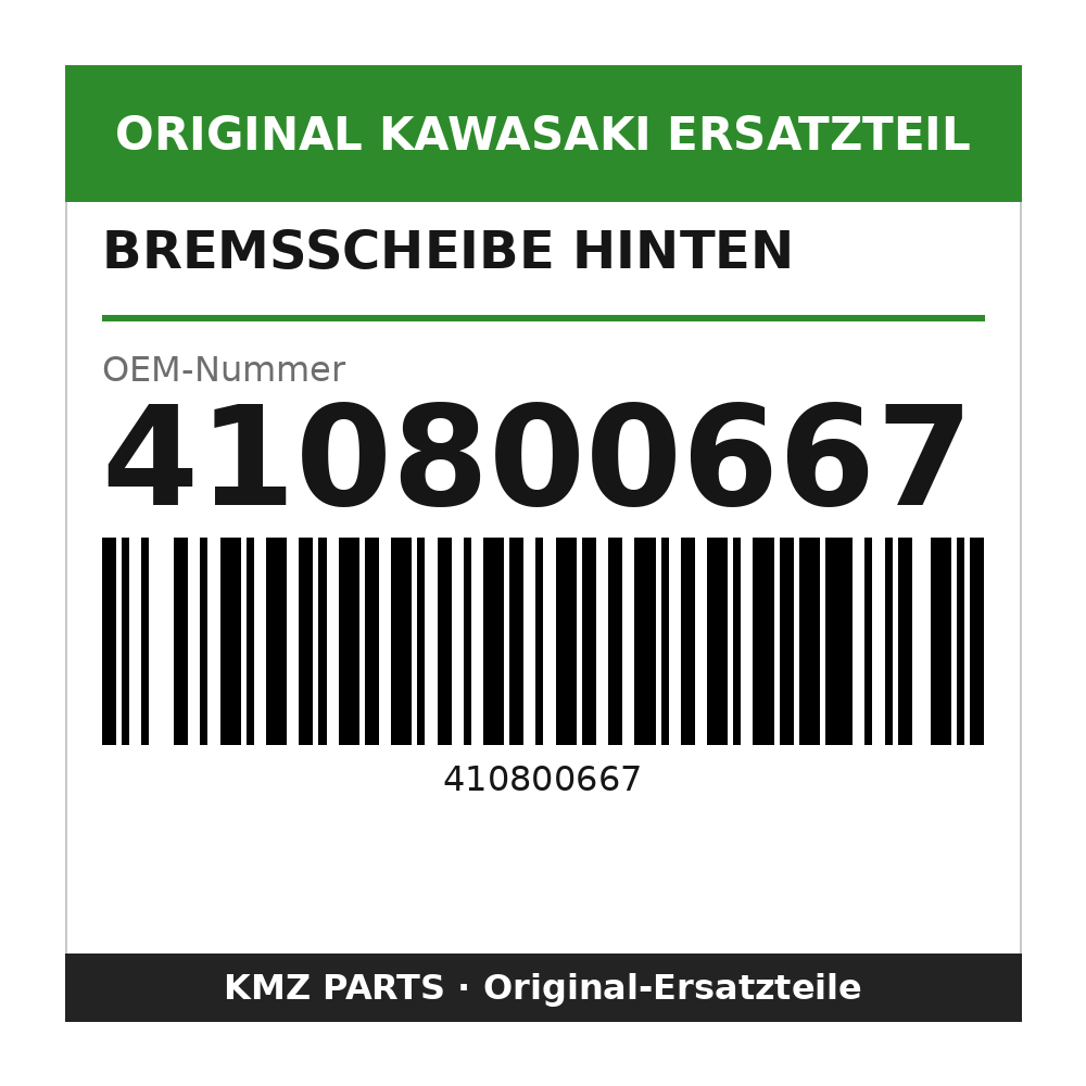 Kawasaki Bremsscheibe hinten 410800667