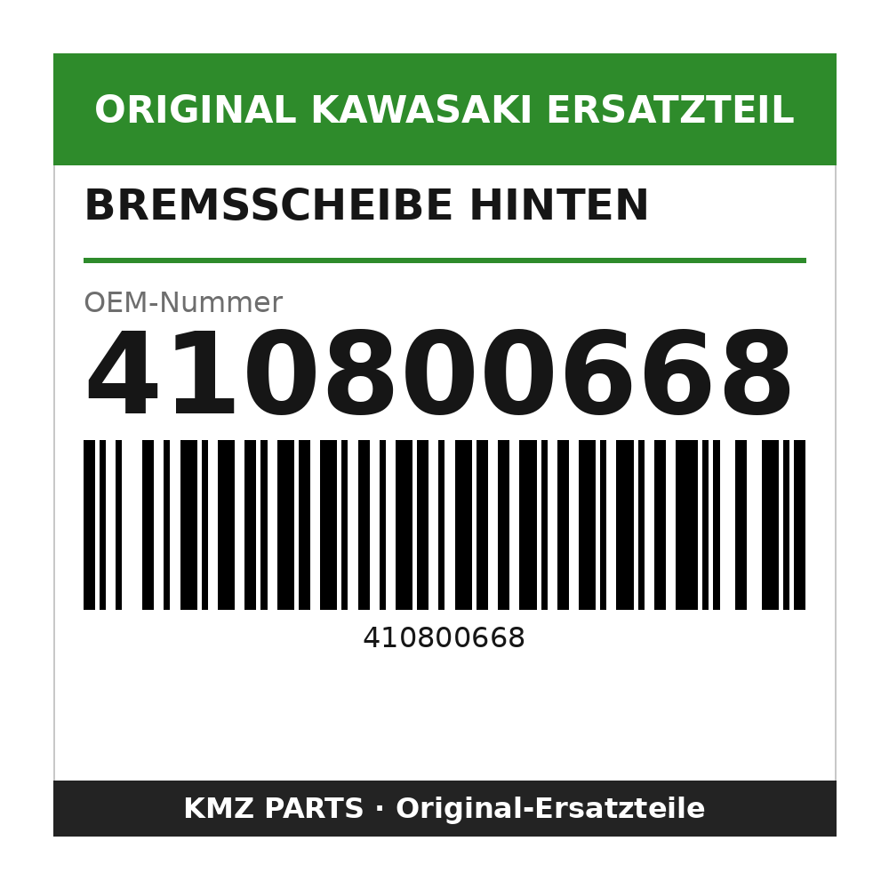 Kawasaki Bremsscheibe hinten 410800668