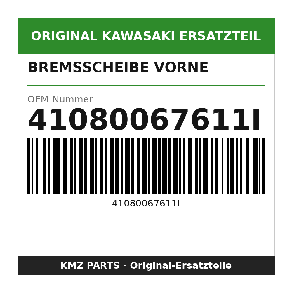 Kawasaki Bremsscheibe vorne 41080067611I