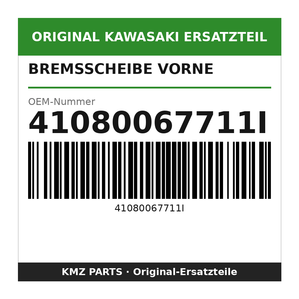 Kawasaki Bremsscheibe vorne 41080067711I
