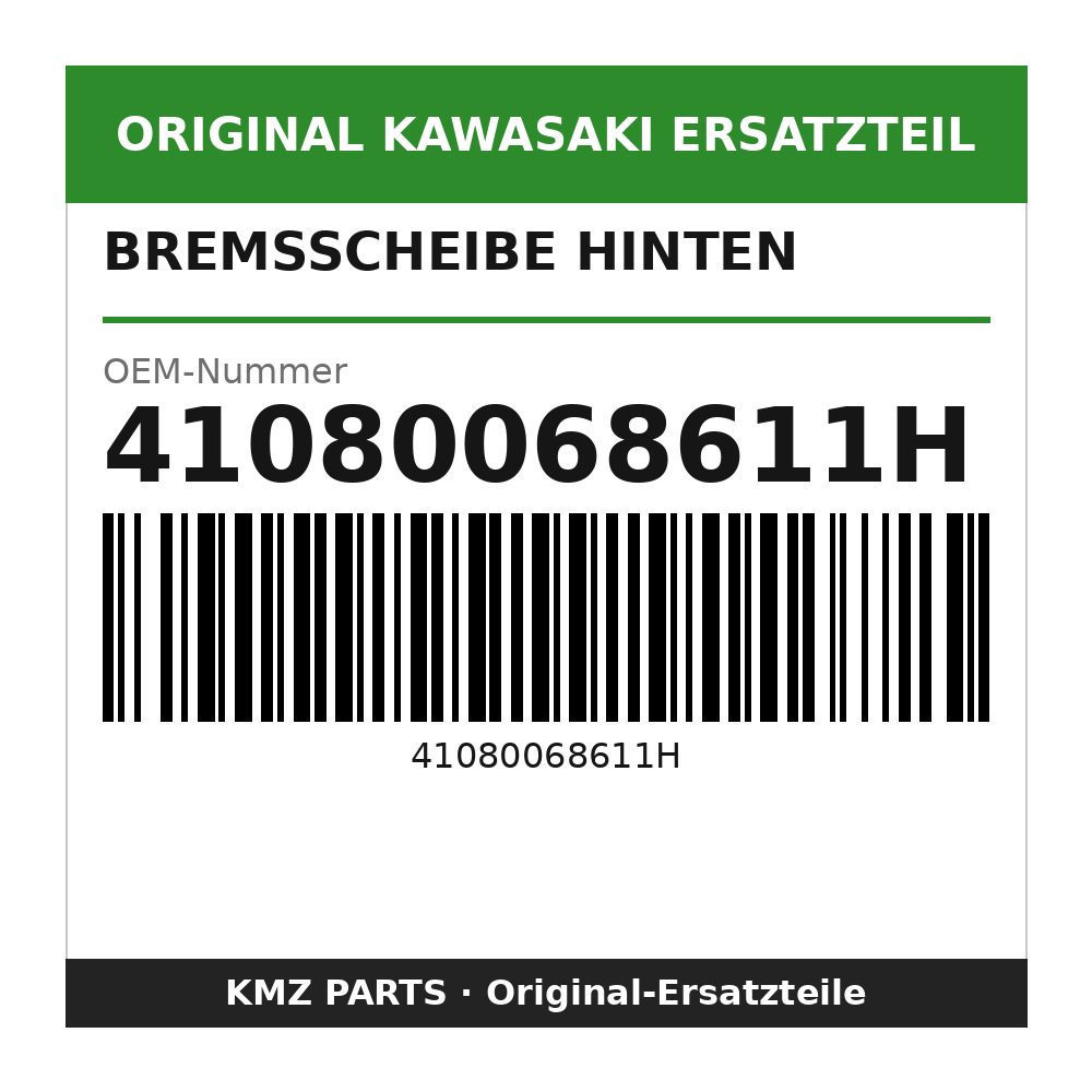 Kawasaki Bremsscheibe hinten 41080068611H