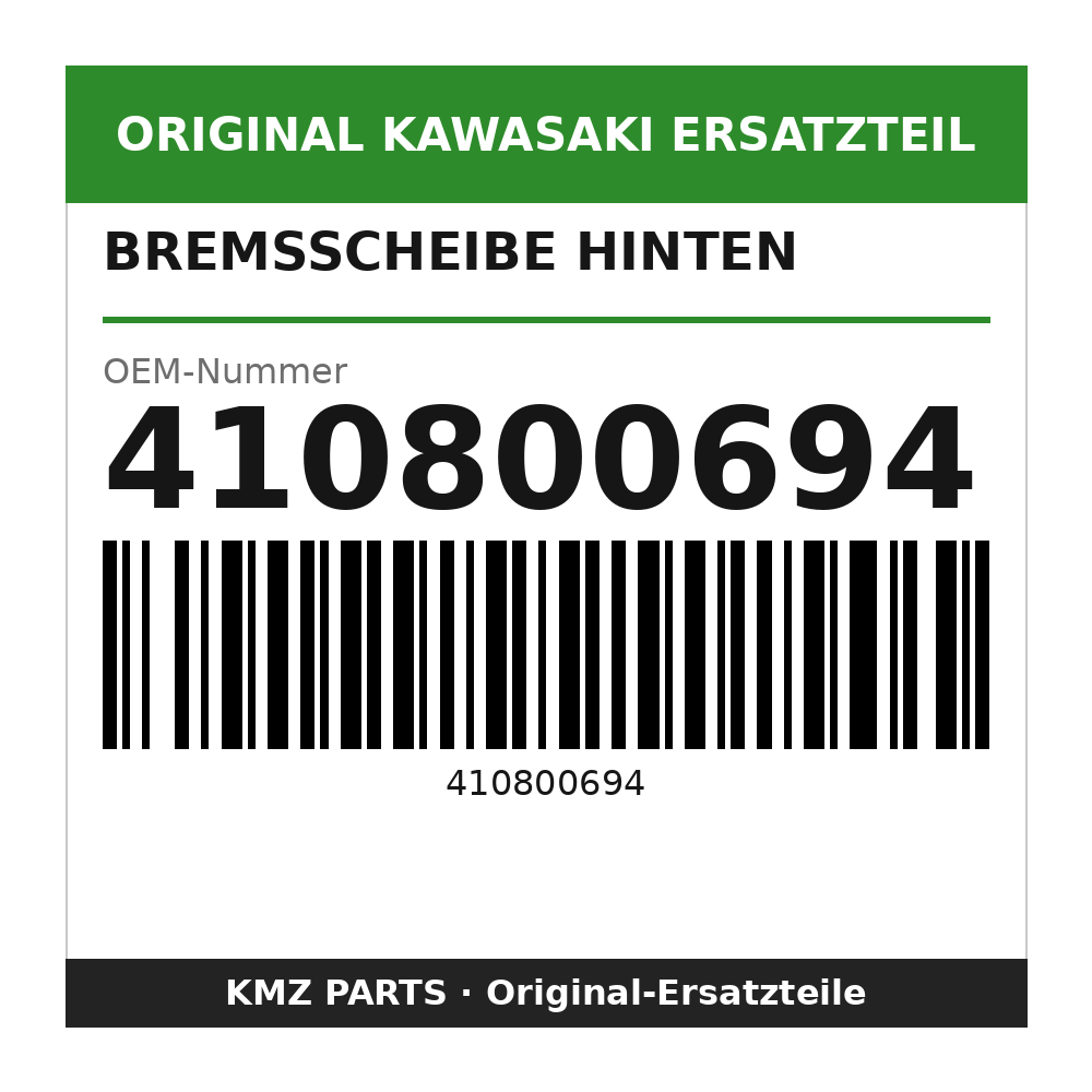 Kawasaki Bremsscheibe hinten 250 mm 410800694