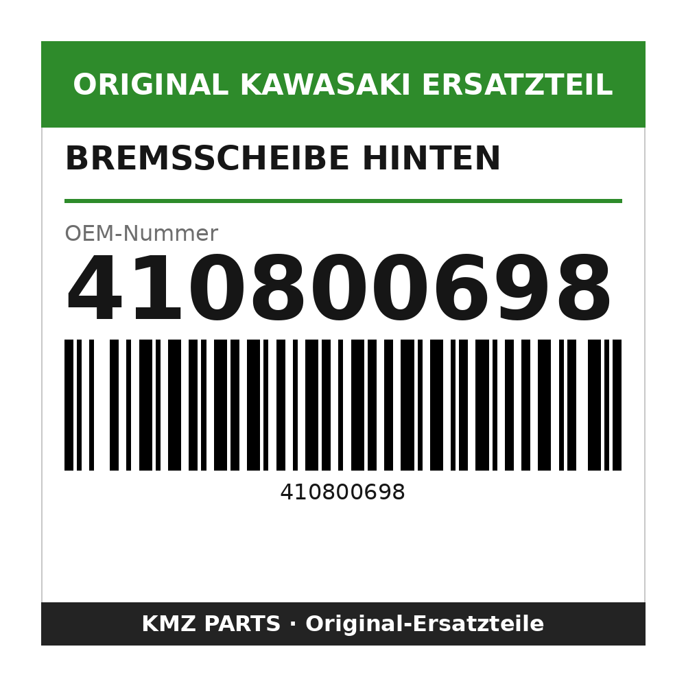Kawasaki Bremsscheibe hinten 410800698