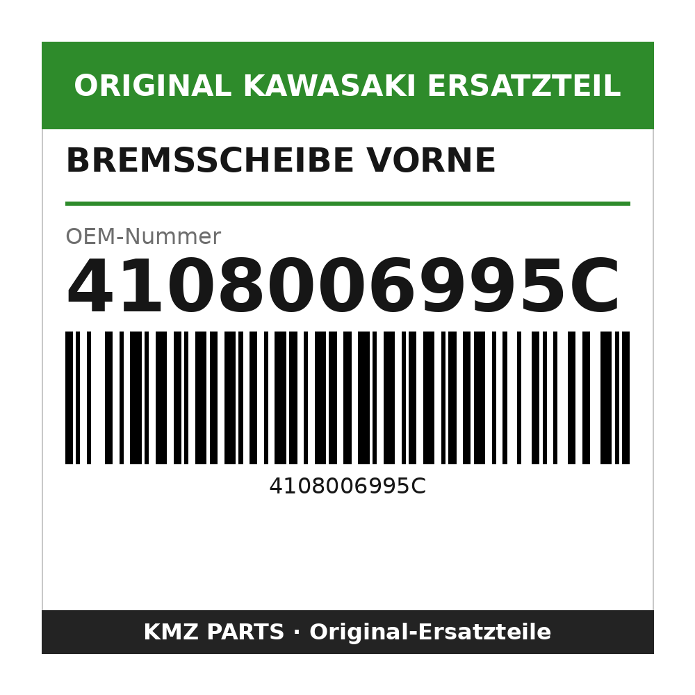 Kawasaki Bremsscheibe vorne 4108006995C