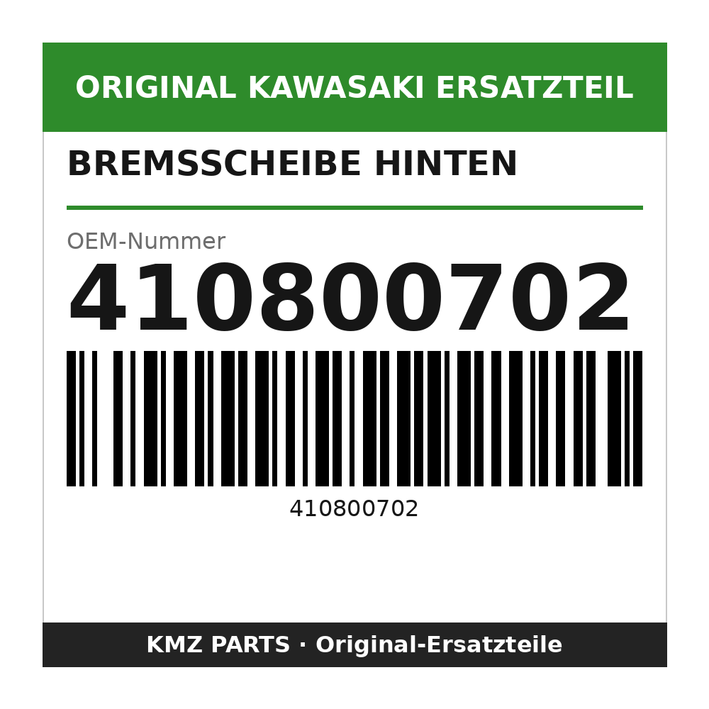 Kawasaki Bremsscheibe hinten 410800702