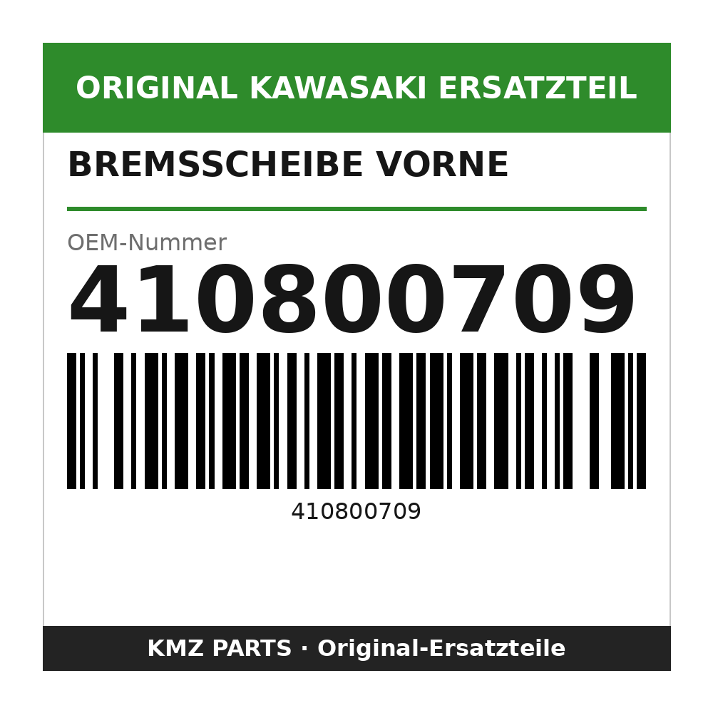 Kawasaki Bremsscheibe vorne 410800709