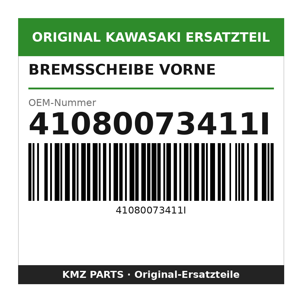 Kawasaki Bremsscheibe vorne 41080073411I