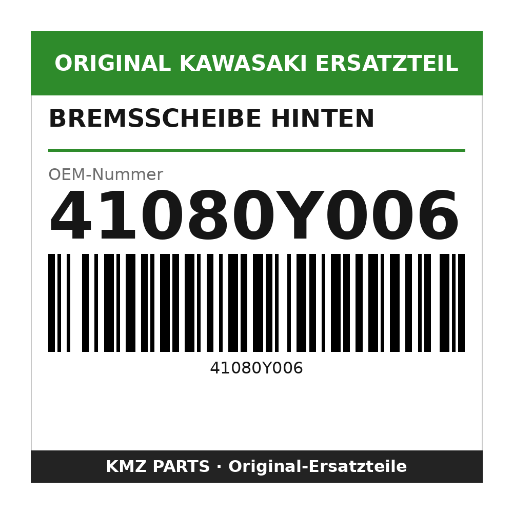 Kawasaki Bremsscheibe hinten 41080Y006