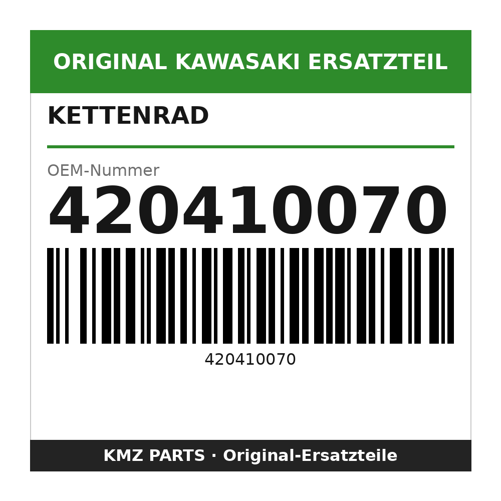 Kawasaki Kettenrad 43 Zähne 420410070