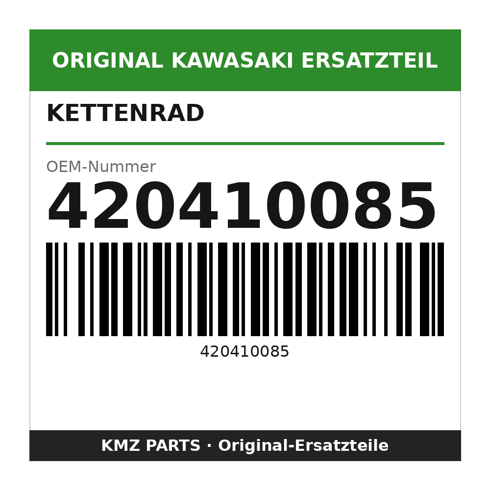 Kawasaki Kettenrad 42 Zähne 420410085