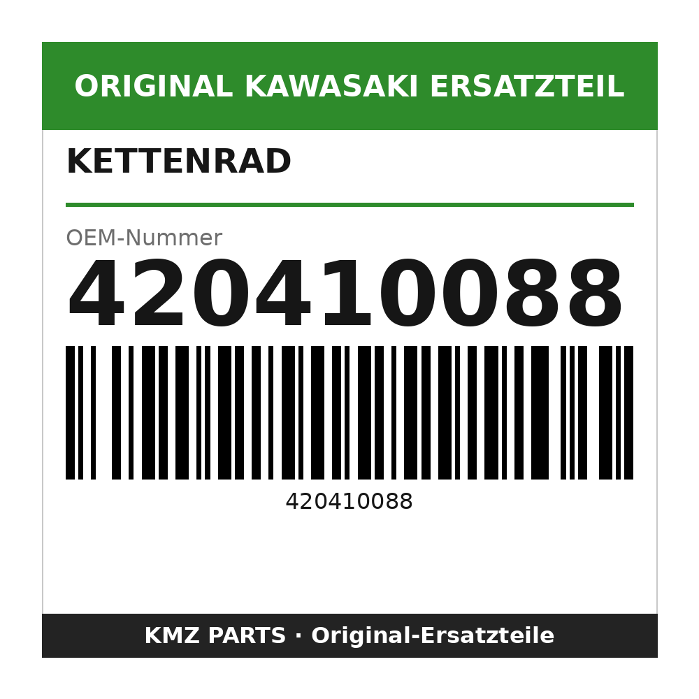 Kawasaki Kettenrad 43 Zähne 420410088