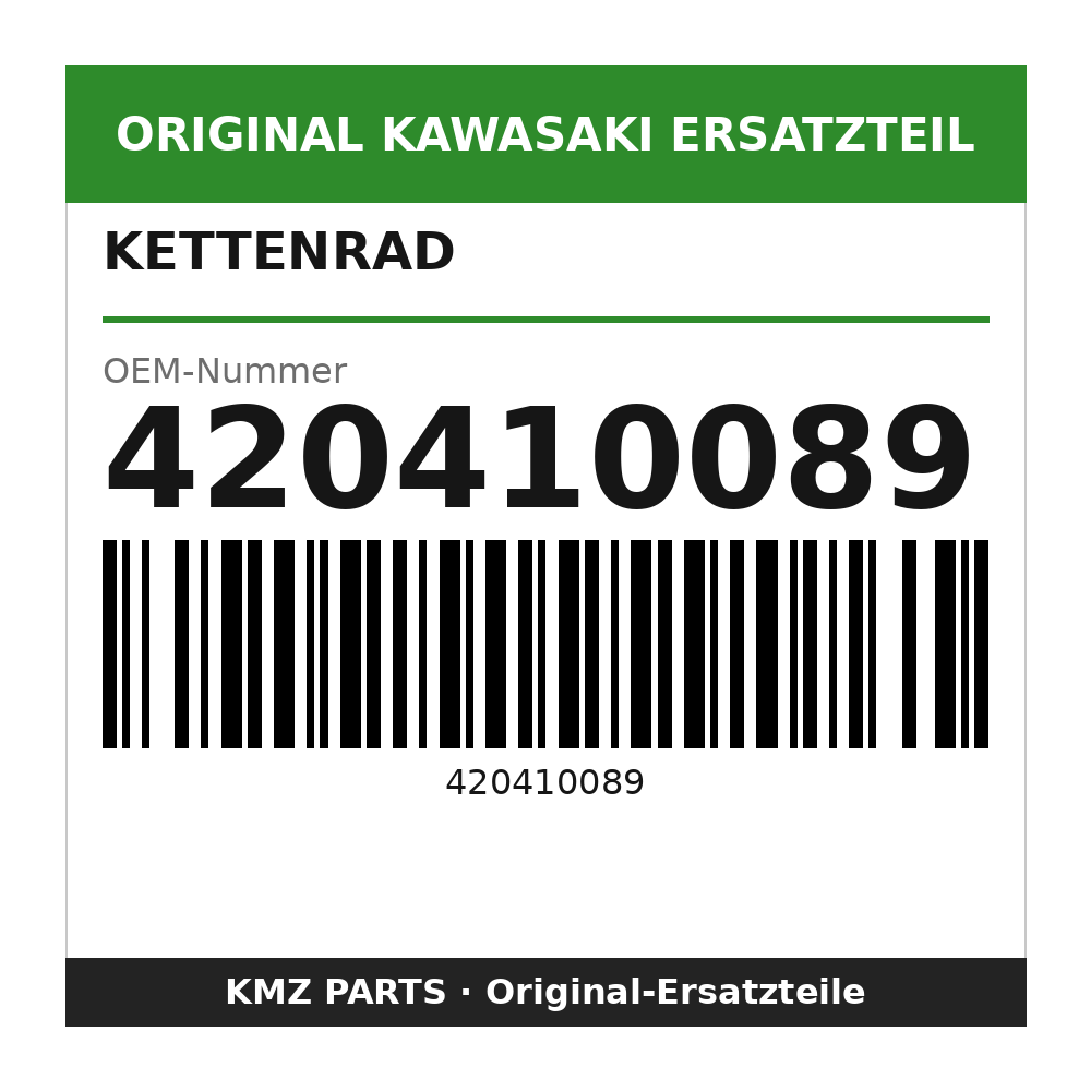 Kawasaki Kettenrad 46 Zähne 420410089