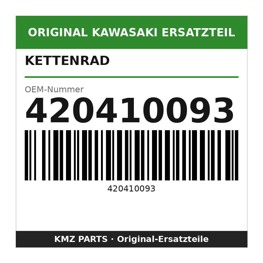 Kawasaki Kettenrad 37 Zähne 420410093