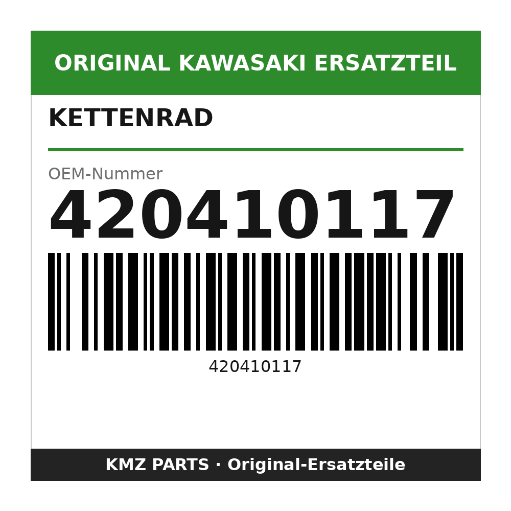 Kawasaki Kettenrad 42 Zähne 420410117