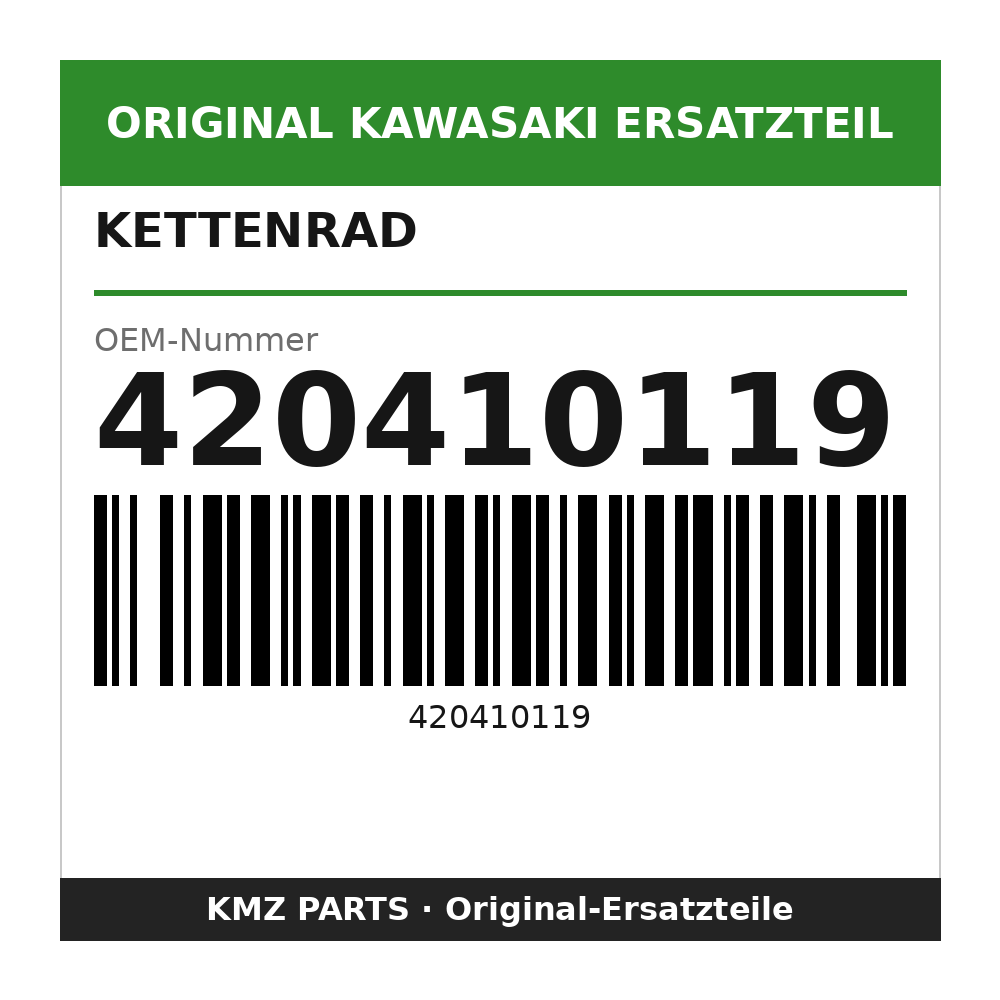 Kawasaki Kettenrad 45 Zähne 420410119