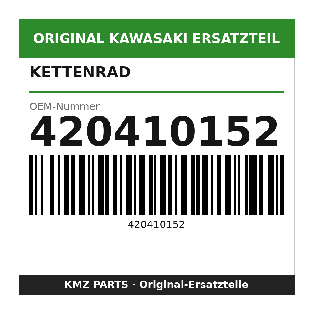 Kawasaki Kettenrad 44 Zähne 420410152