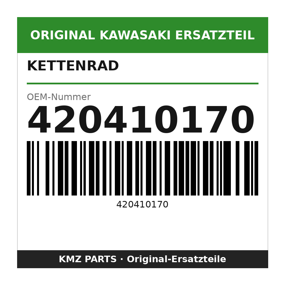 Kawasaki Kettenrad 37 Zähne 420410170