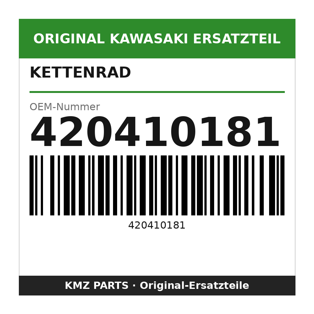 Kawasaki Kettenrad 46 Zähne 420410181