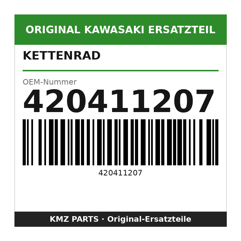 Kawasaki Kettenrad 49 Zähne 420411207