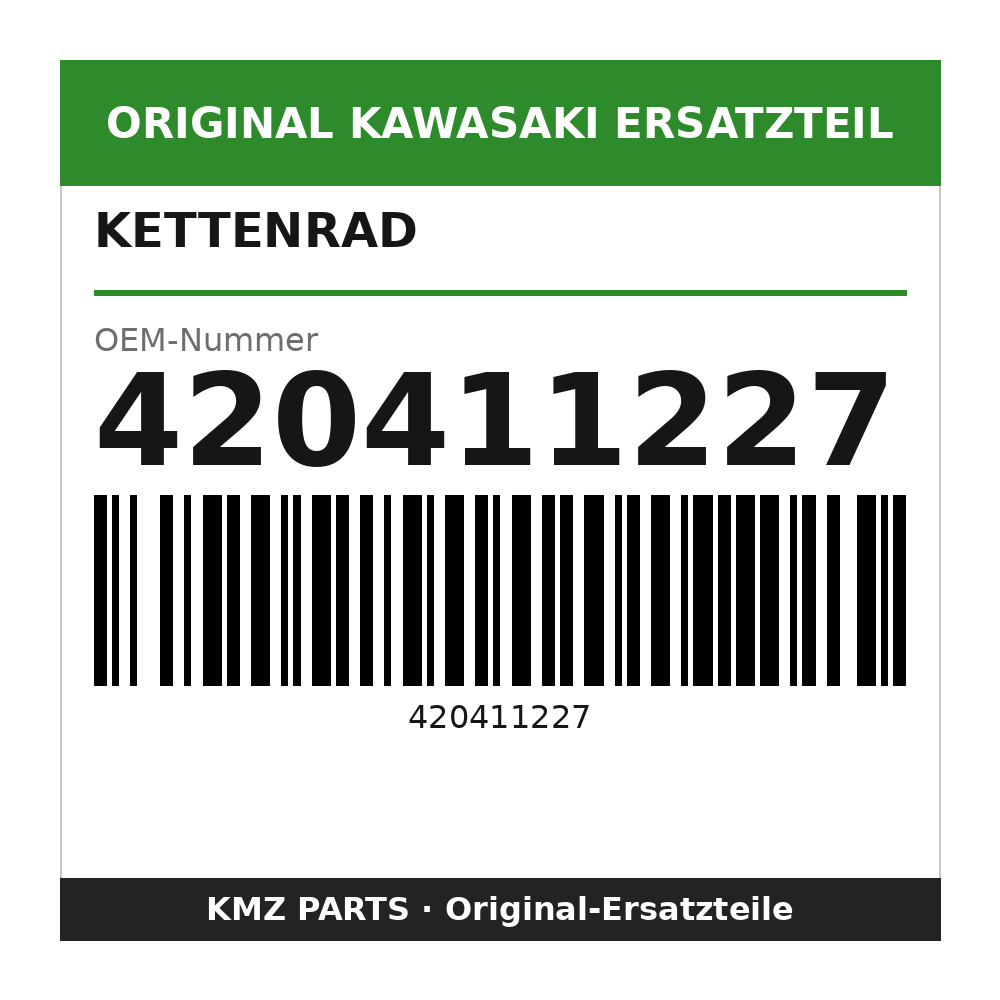 Kawasaki Kettenrad 48 Zähne 420411227