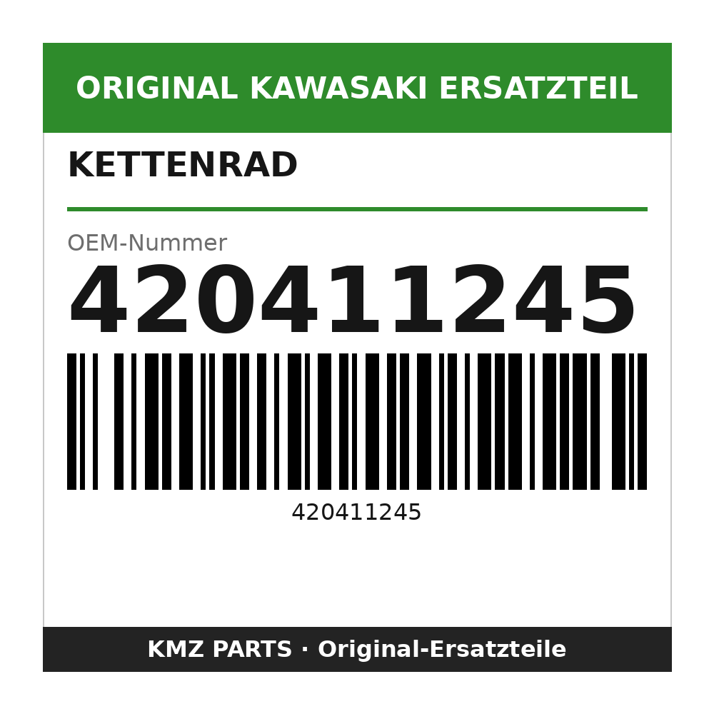 Kawasaki Kettenrad 52 Zähne 420411245
