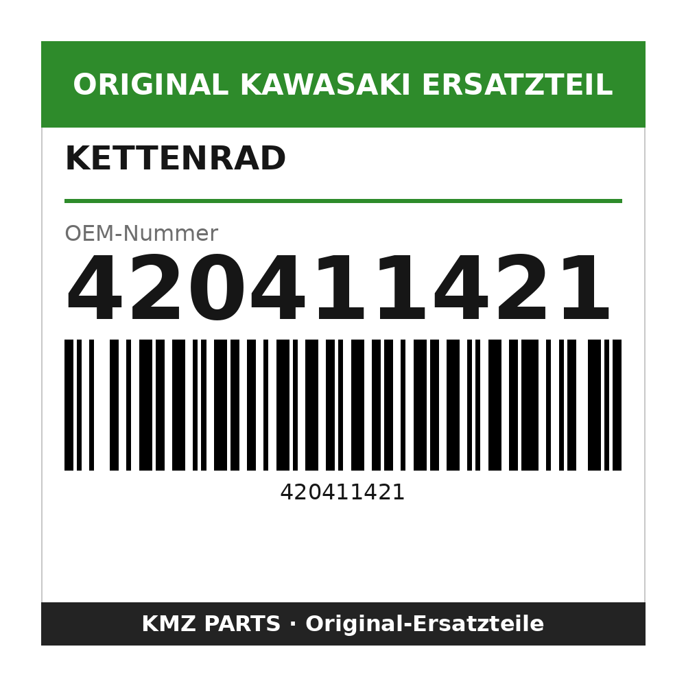 Kawasaki Kettenrad 42 Zähne 420411421