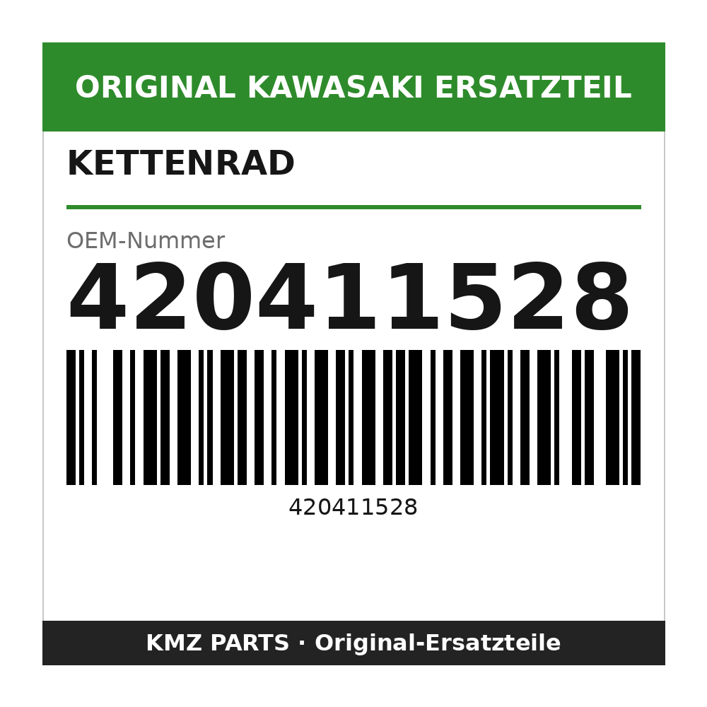Kawasaki Kettenrad 47 Zähne 420411528