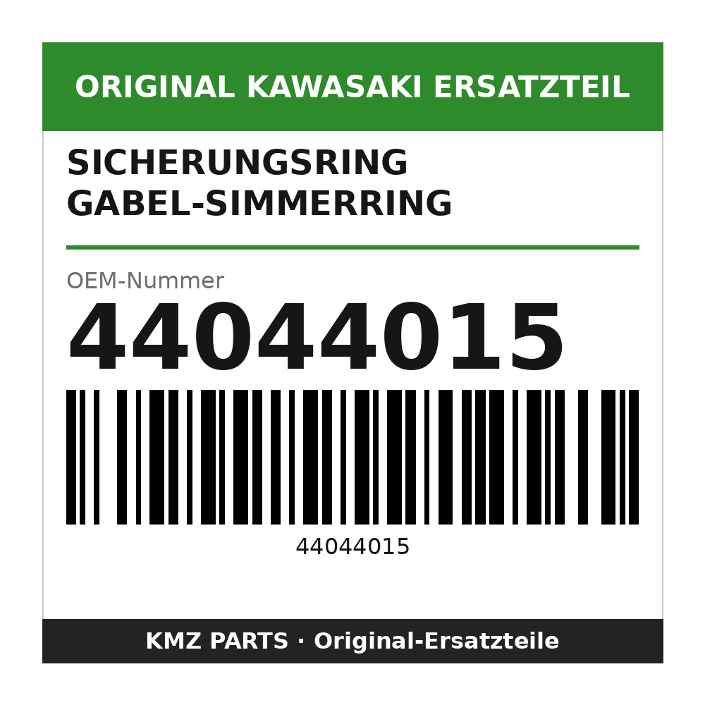 Kawasaki Sicherungsring Gabel-Simmerring 44044015