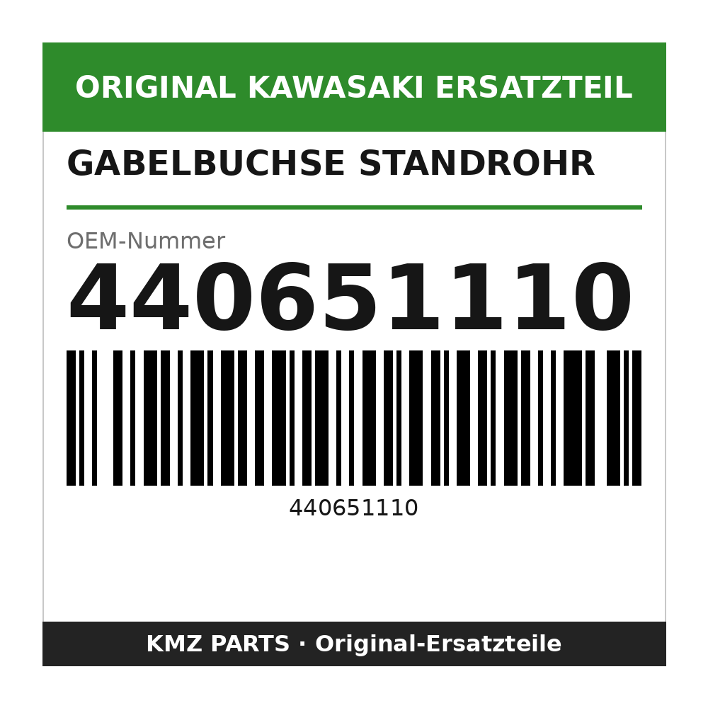 Kawasaki Gabelbuchse Standrohr 440651110