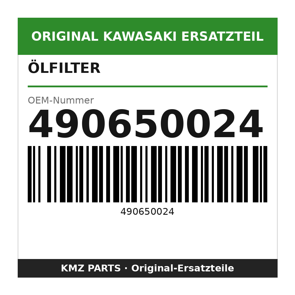 Kawasaki Ölfilter 490650024