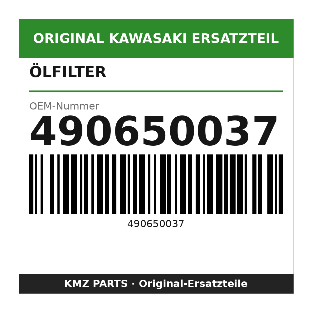 Kawasaki Ölfilter 490650037