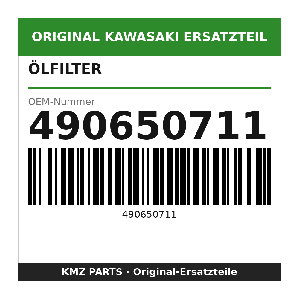 Kawasaki Ölfilter 490650711