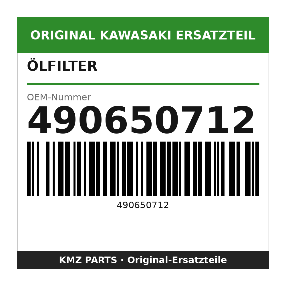 Kawasaki Ölfilter 490650712