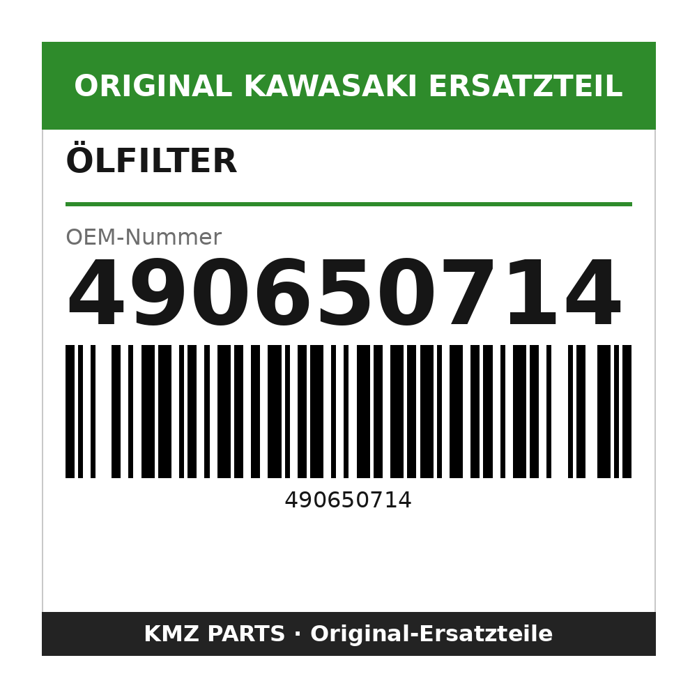Kawasaki Ölfilter 490650714