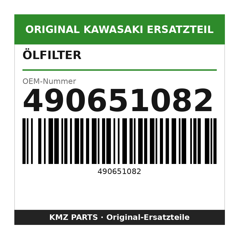 Kawasaki Ölfilter 490651082