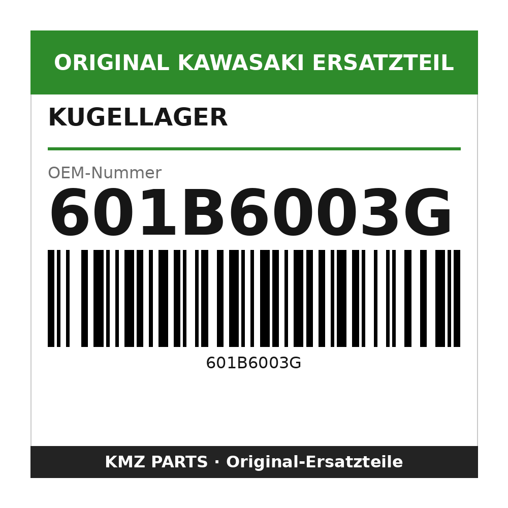 Kawasaki Kugellager 601B6003G