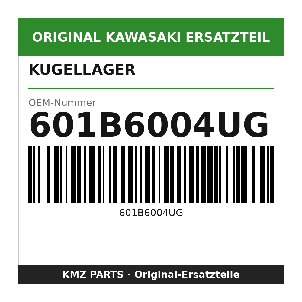 Kawasaki Kugellager 6004UC3 601B6004UG