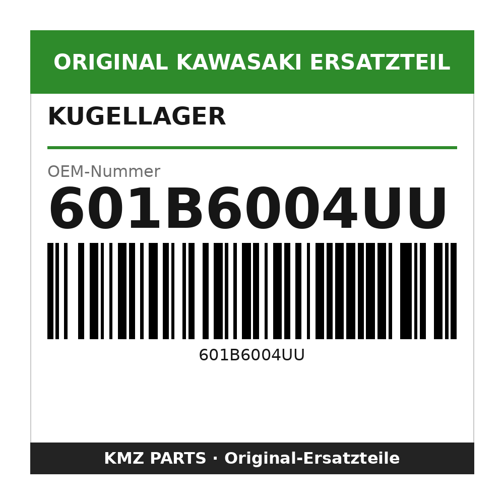 Kawasaki Kugellager 6004UUC3 601B6004UU