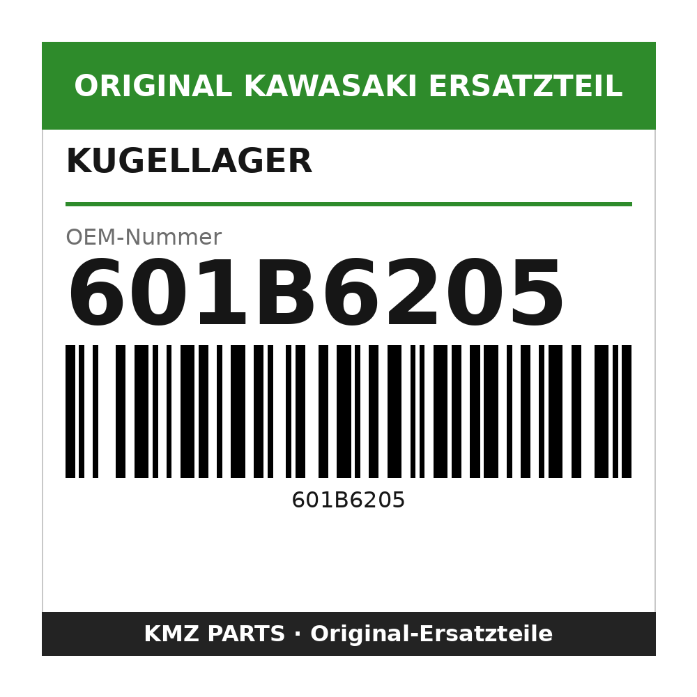 Kawasaki Kugellager 6205C3 601B6205