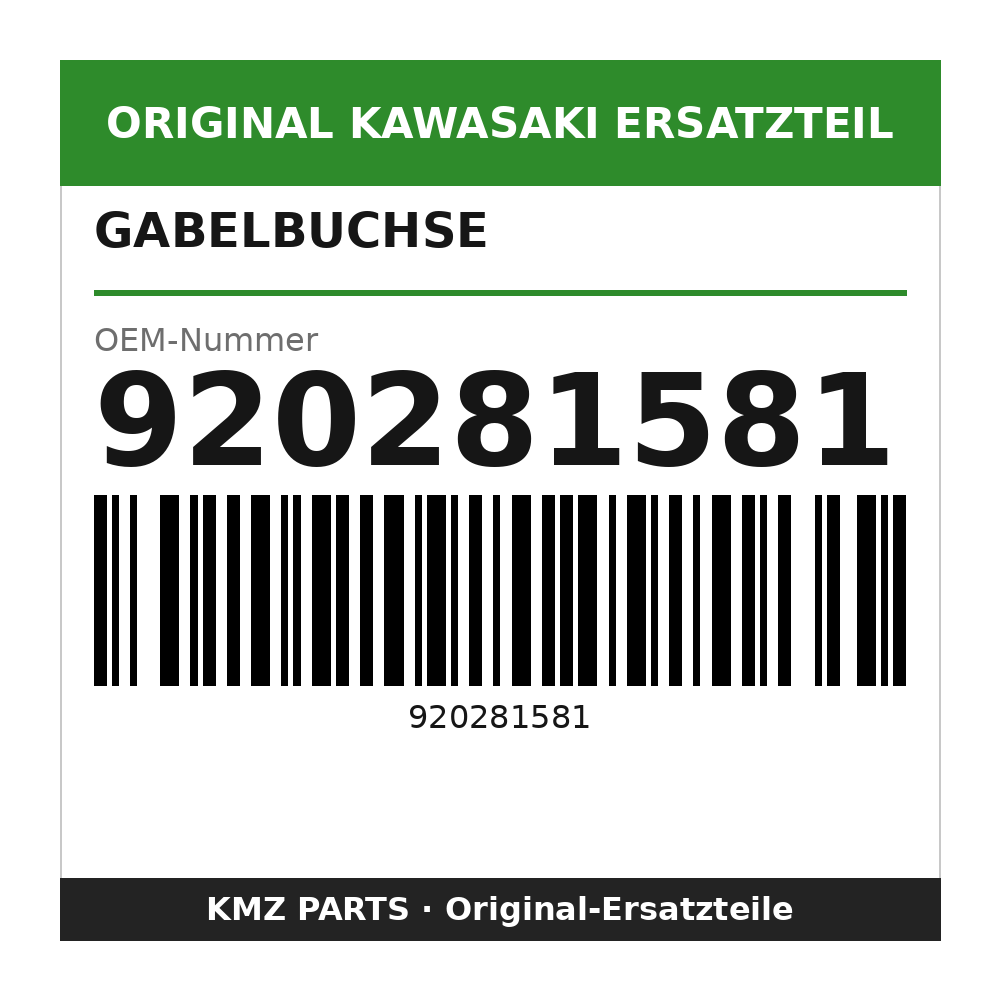 Kawasaki Gabelbuchse 920281581