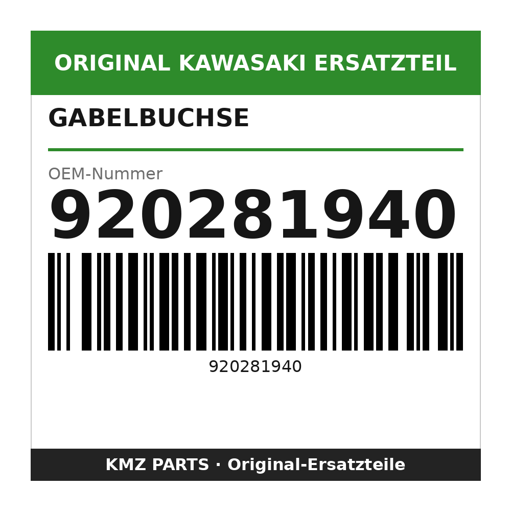 Kawasaki Gabelbuchse 920281940