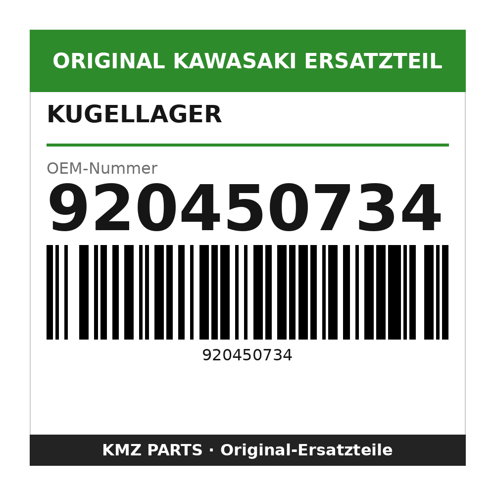 Kawasaki Kugellager 15X35X11 920450734