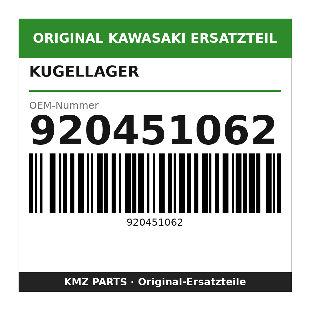 Kawasaki Kugellager TMB201LLUC3/2A 920451062