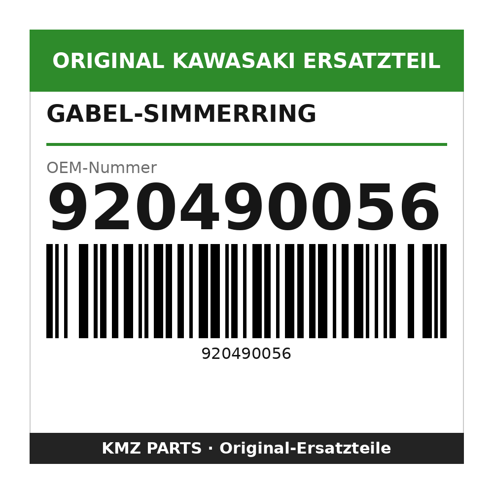 Kawasaki Gabel-Simmerring 920490056