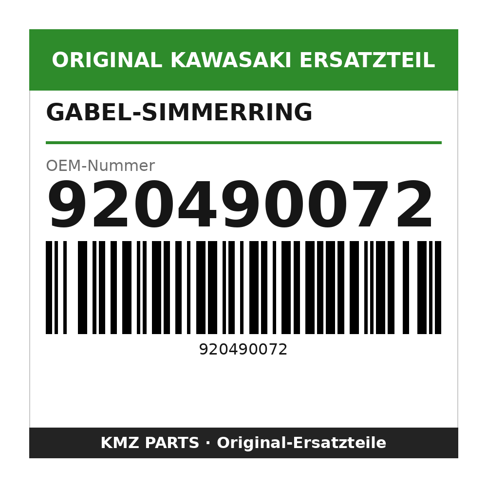 Kawasaki Gabel-Simmerring 920490072