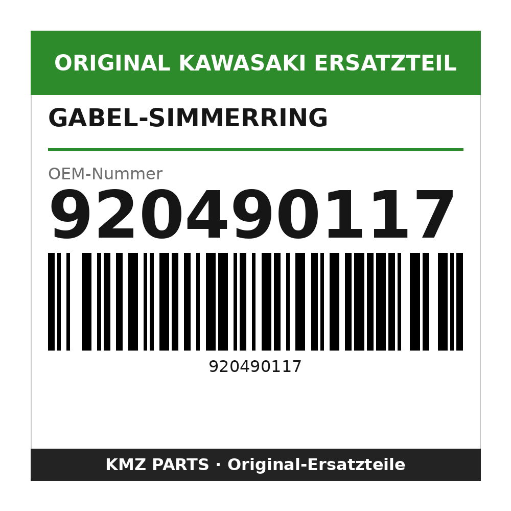 Kawasaki Gabel-Simmerring 920490117