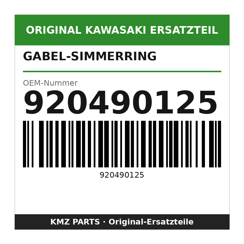 Kawasaki Gabel-Simmerring 920490125