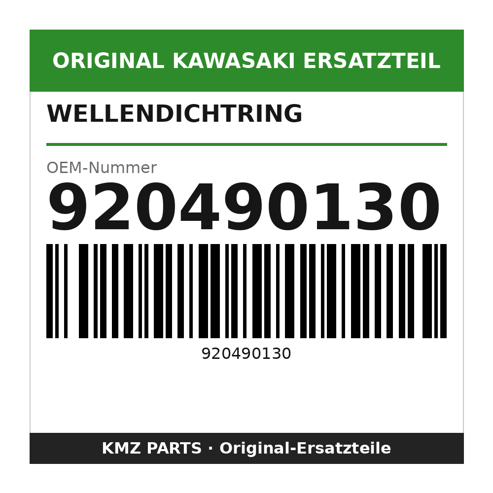 Kawasaki Wellendichtring 920490130