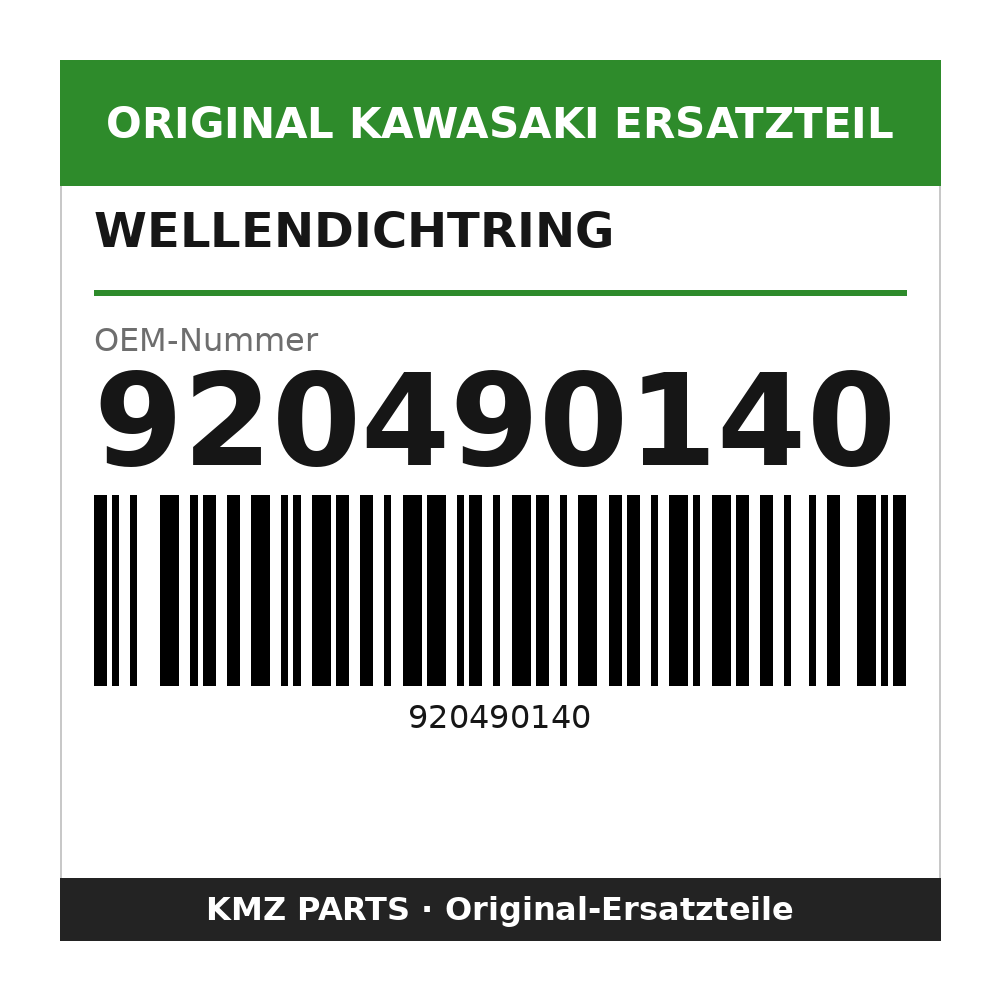 Kawasaki Wellendichtring 28x47x5 920490140