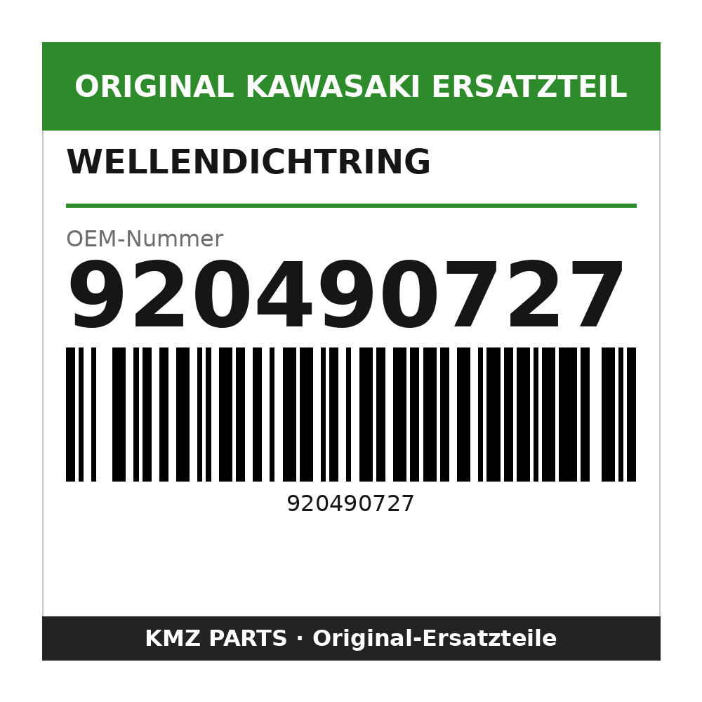 Kawasaki Wellendichtring 42x50x6 920490727